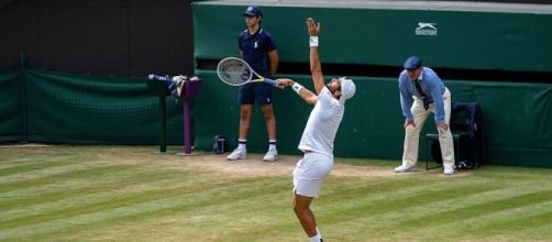 Matteo Berettini sul campo di Wimbledon. © WIkimedia Commons