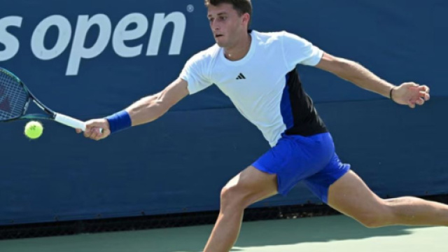 Il tennista italiano Luca Nardi. &copy; Andrew Ong/USTA