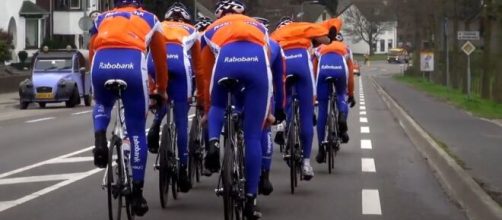 Il team Rabobank in allenamento - © Youtube RideShimano