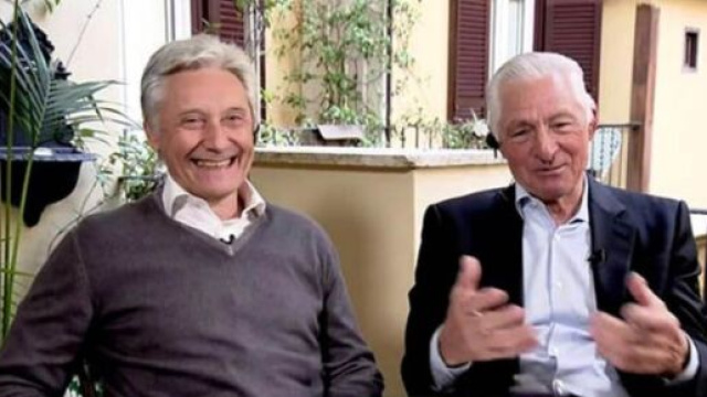Francesco Moser e Beppe Saronni - Screenshot © Rai 1