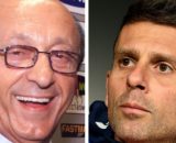 Luciano Moggi. Foto © Facebook/Moggi. Thiago Motta, allenatore della Juventus. Foto © Juventus