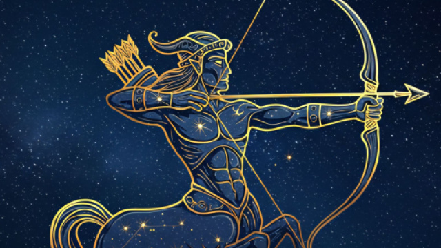 Segno del Sagittario generato con &copy; AI gemini.