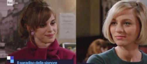 In foto Irene e Rita de Il Paradiso delle signore (screenshot © Rai 1).