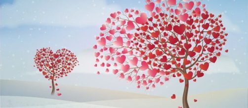 Alberi coperti di cuori (©pixabay.com)