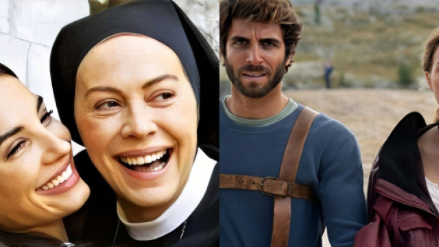 Azzurra, Suor Angela, Nathan e Manuela - screenshot © Rai.