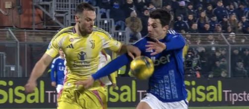 Federico Gatti, difensore della Juventus. Foto © Dazn.