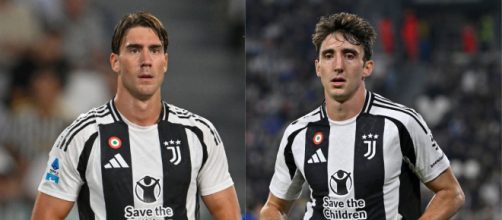 Dusan Vlahovic e Andrea Cambiaso © Juventus FC