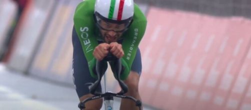 Filippo Ganna, uno dei leader della Ineos - © Screenshot Eurosport