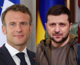 Giorgia Meloni, Emmanuel Macron, Volodymyr Zelenskyy e Donald Trump (© Wikimedia commons)