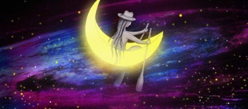 Cielo stellato con figura e luna © Pixabay
