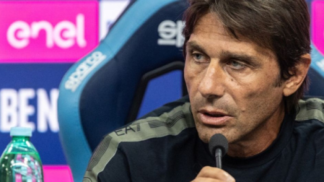 Antonio Conte, allenatore del Napoli. Foto &copy; Napoli