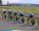 La Astana trionfa nella cronosquadre della Parigi-Nizza - © Screenshot Eurosport.