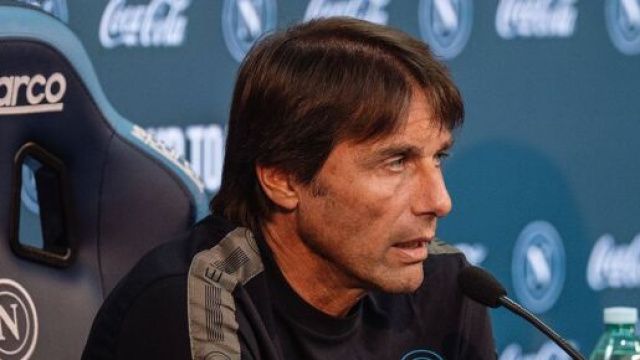 Antonio Conte, allenatore del Napoli. Foto &copy; Napoli