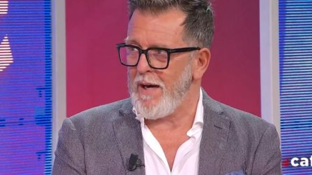 Pietro Genuardi, in un'apparizione a Il Caff&egrave; di Rai 1 &copy; Rai