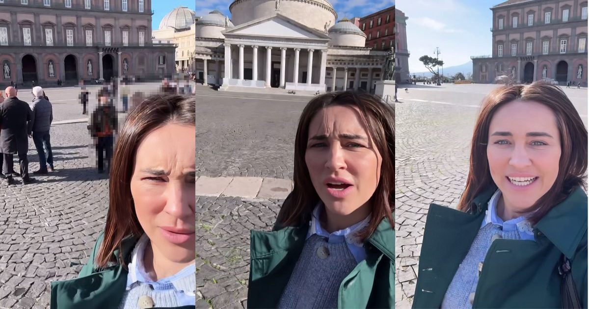 Un posto al sole celebra Napoli riprese a piazza del Plebiscito con Viola e Raffaele