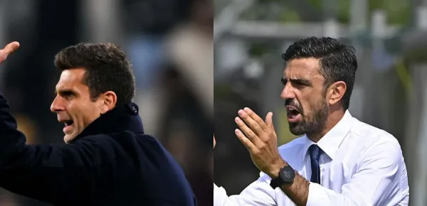 Thiago Motta, allenatore della Juventus. Foto © Juventus. Francesco Magnanelli, allenatore della Juventus under 20. Foto © Juventus