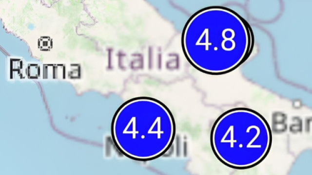 I terremoti dell'ultima settimana © Mappa Ingv