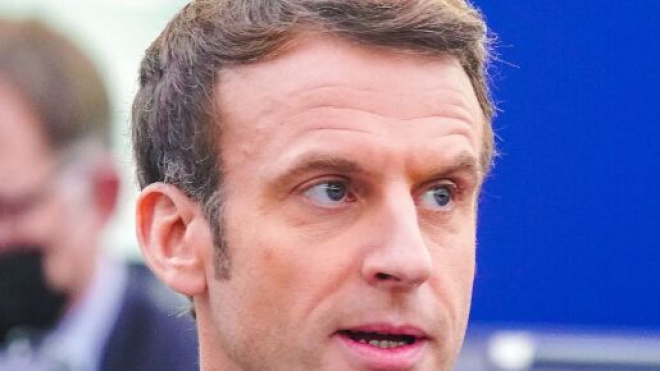 Il presidente della Repubblica francese Emmanuel Macron nel 2022. (© Parlamento Europeo).