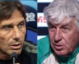 Antonio Conte, allenatore del Napoli. Foto © Napoli. Giampiero Gasperini, allenatore dell'Atalanta. Foto © Atalanta B.C.