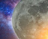 Sagoma che osserva la luna e le stelle dell'oroscopo © Pixabay