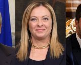 Antonio Tajani, Giorgia Meloni e Matteo Salvini (© Wikimedia commons)