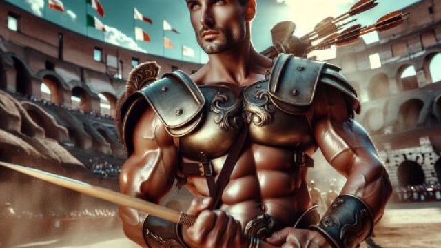 Immagine ispirata a Il Gladiatore © Immagine creata con Dall-E.