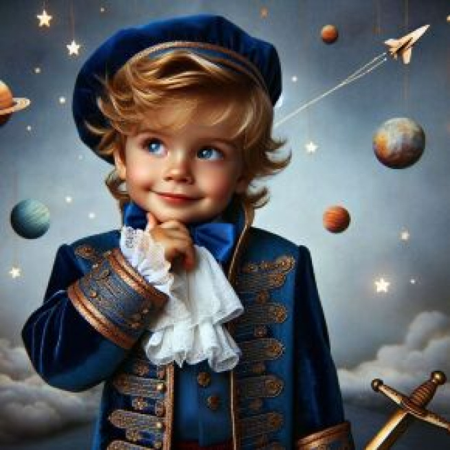 Immagine ispirata a Il piccolo principe per il Leone. © Immagine creata con DALL·E.