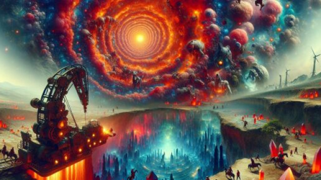 Immagine ispirata a Viaggio al centro della Terra per l'Ariete. © Immagine creata con DALL·E