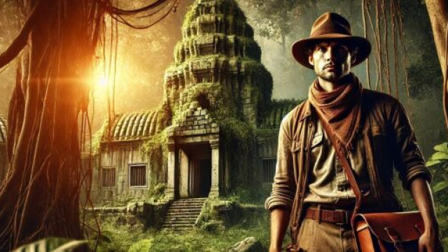 Immagine ispirata a Indiana Jones per il richiamo all'avventura dei Sagittario © Immagine creata con Dall-E.