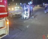 Incidente stradale a Catanzaro - © Vigili del Fuoco di Catanzaro