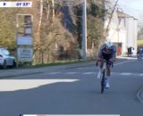 Mathieu Van der Poel a Le Samyn - © Screenshot Eurosport