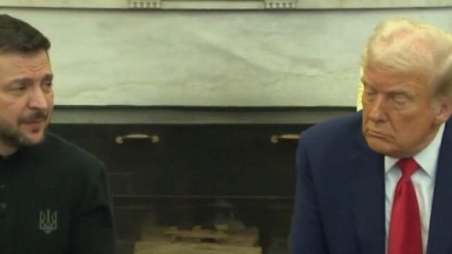 Un frame del video dello scontro tra Trump e Zelensky.