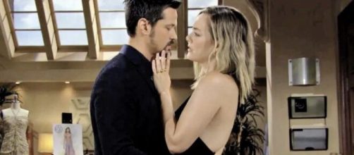 Hope e Thomas in una scena di Beautiful © Canale 5