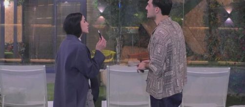 Shaila Gatta e Lorenzo Spolverato (©Grande Fratello/Mediaset).