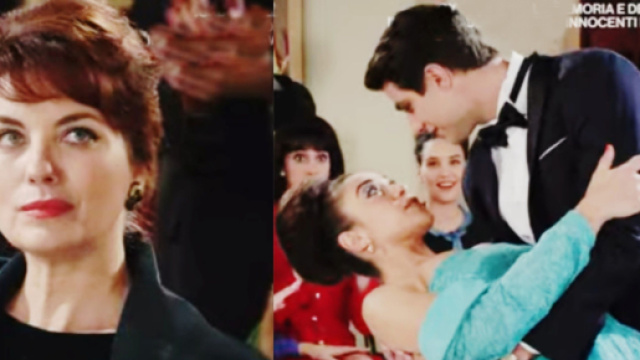 Adelaide, Rosa e Marcello in scena © Il Paradiso delle signore 9