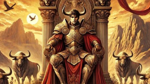 Il tarocco dell'imperatore assegnato al Toro © Immagine creata con Dall-E