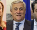 Giorgia Meloni, Antonio Tajani e Matteo Salvini (© Wikimedia commons)