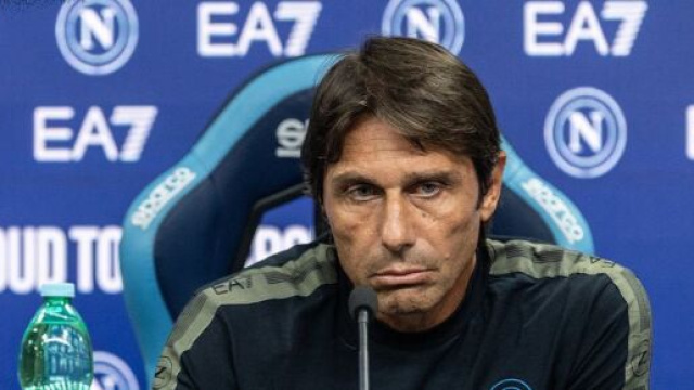 Antonio Conte, allenatore del Napoli. Foto &copy; Napoli