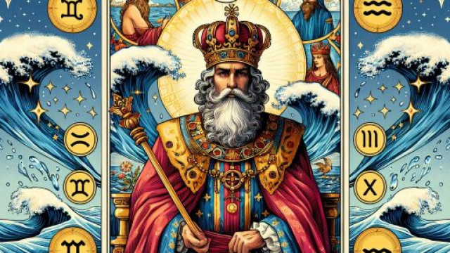 Illustrazione ispirata al tarocco dell'Imperatore. © Immagine creata con Dall-E