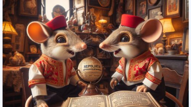 Topolini e l'influenza sulle interpretazioni gemelli della Smorfia napoletana. © Immagine creata con Dall-E