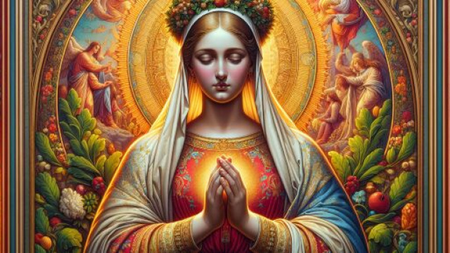 Illustrazione ispirata al segno zodiacale della Vergine. &copy; Immagine creata con Dall-E