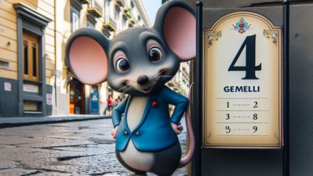 Gemelli e il numero 11 della Smorfia: topolini e astuzia. © Immagine creata con Dall-E