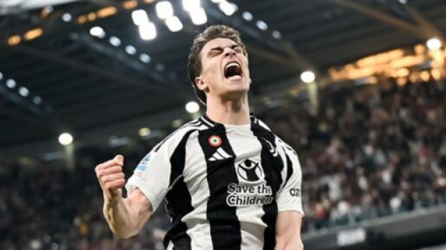 Kenan Yildiz mentre esulta dopo il gol al Lecce - Foto Profilo Instagram &copy; Yildiz