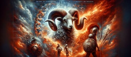 Illustrazione ispirata agli Ariete. © Immagine creata con Dall-E