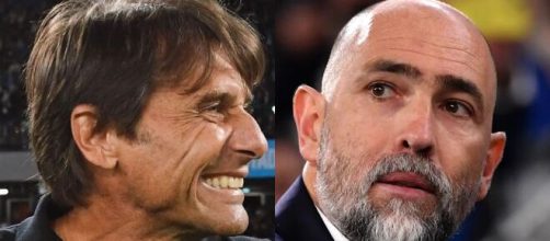 Antonio Conte, allenatore del Napoli. Foto © Napoli. Igor Tudor, allenatore della Juventus. Foto © Juventus