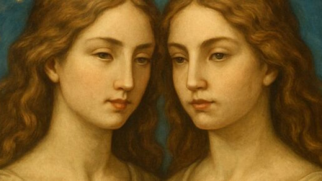 Immagine ispirata al segno zodiacale dei Gemelli. &copy; Immagine creata con Dall-E