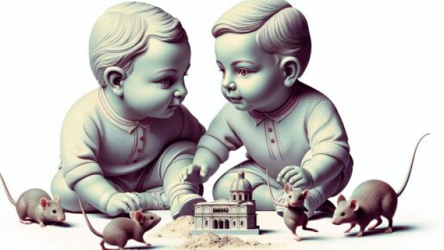 Il numero 11 dei topolini simbolizza l'ingegno e la curiosità per i Gemelli. © Immagine creata con Dall-E
