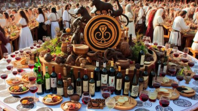 Immagine ispirata al vino buono della Smorfia napoletana. © Immagine creata con Dall-E