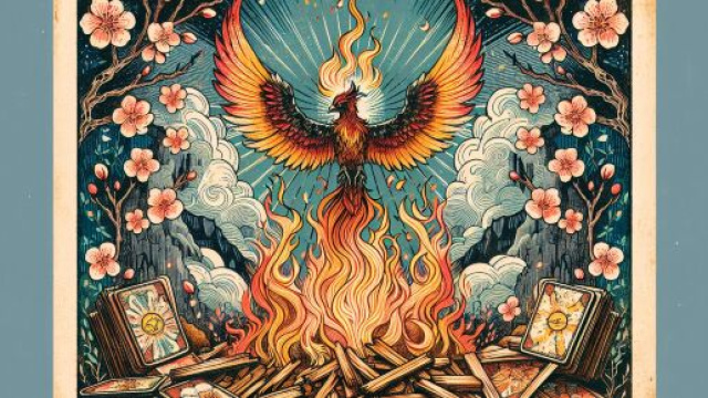 La carta della Morte illumina il cammino del Cancro verso un rinnovamento interiore. © Immagine creata con Dall-E