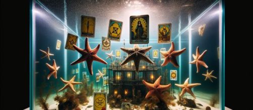 Tarocco della Stella per l'Acquario, simbolo di speranza e ispirazione. © Immagine creata con Dall-E